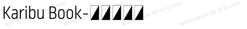 Karibu Book字体转换